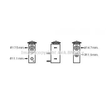 Détendeur, climatisation AVA QUALITY COOLING PE1348