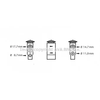Détendeur, climatisation AVA QUALITY COOLING PE1349