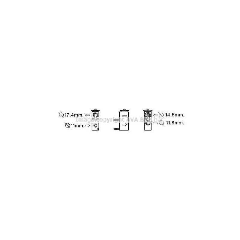 Détendeur, climatisation AVA QUALITY COOLING PE1355