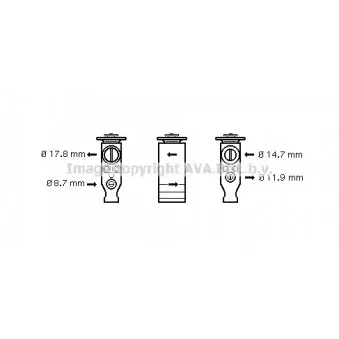 Détendeur, climatisation AVA QUALITY COOLING PE1357