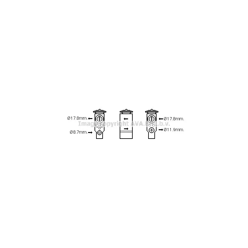Détendeur, climatisation AVA QUALITY COOLING PE1367