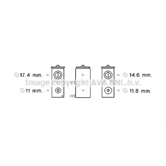 Détendeur, climatisation AVA QUALITY COOLING PE1376