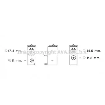 Détendeur, climatisation AVA QUALITY COOLING PE1383