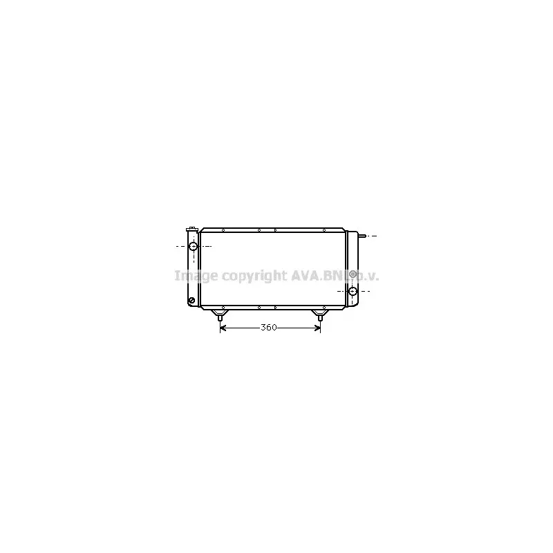 Radiateur, refroidissement du moteur AVA QUALITY COOLING PE2003