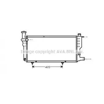 Radiateur, refroidissement du moteur AVA QUALITY COOLING PE2005