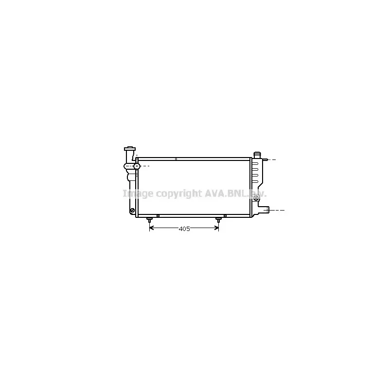 Radiateur, refroidissement du moteur AVA QUALITY COOLING PE2005