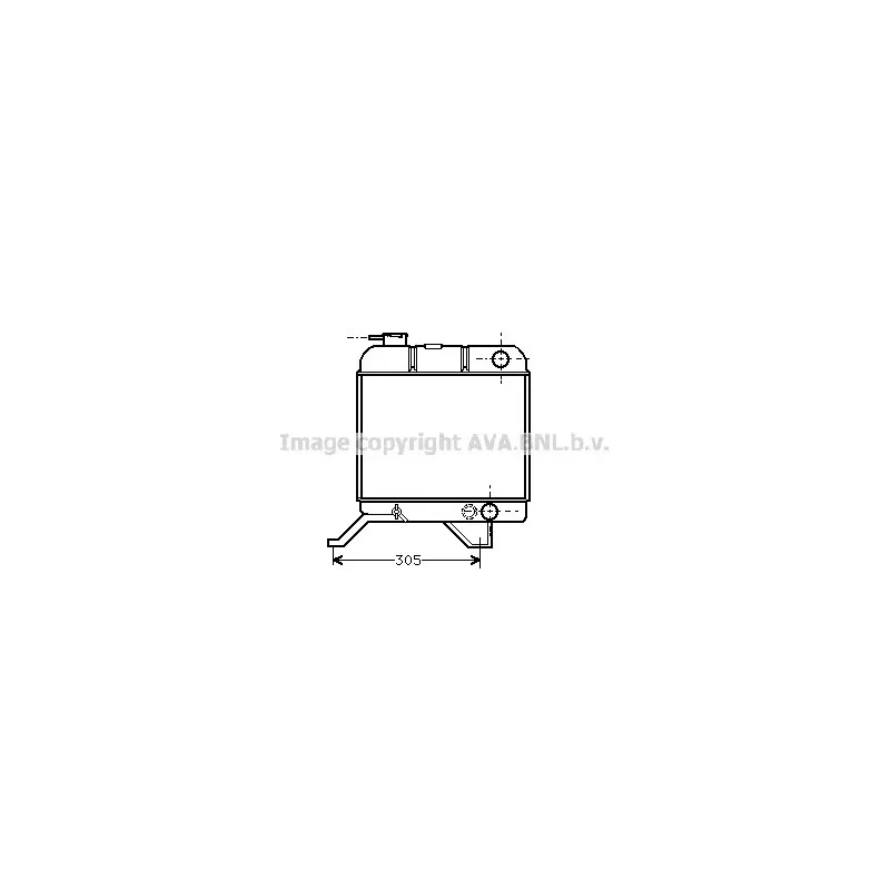 Radiateur, refroidissement du moteur AVA QUALITY COOLING PE2011
