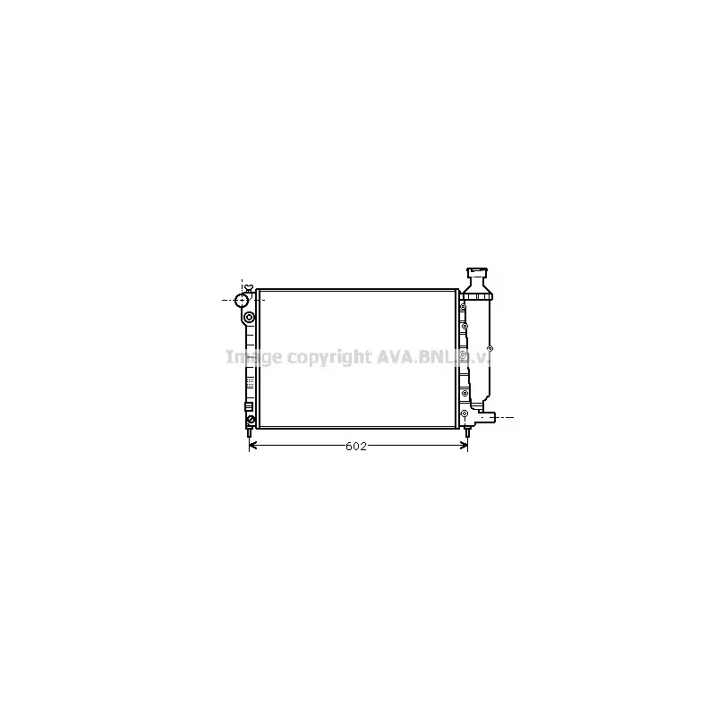 Radiateur, refroidissement du moteur AVA QUALITY COOLING PE2014