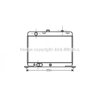 Radiateur, refroidissement du moteur AVA QUALITY COOLING