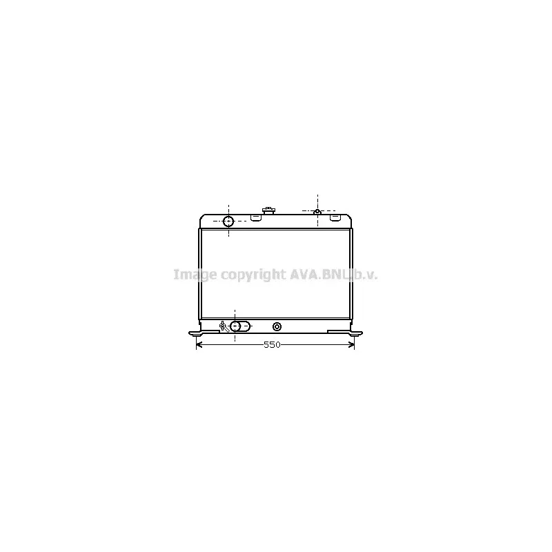 Radiateur, refroidissement du moteur AVA QUALITY COOLING PE2017