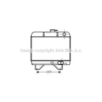 Radiateur, refroidissement du moteur AVA QUALITY COOLING PE2018