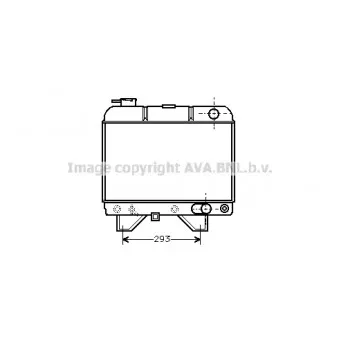Radiateur, refroidissement du moteur AVA QUALITY COOLING