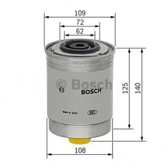 Filtre à carburant BOSCH 1 457 434 185