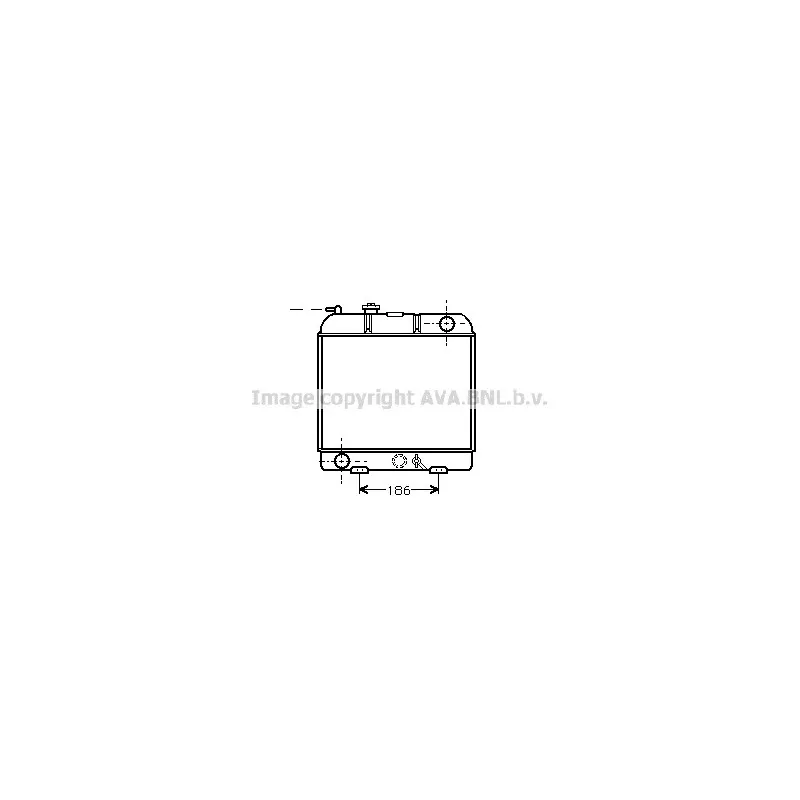 Radiateur, refroidissement du moteur AVA QUALITY COOLING PE2028
