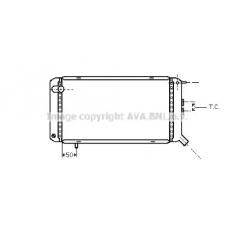 Radiateur, refroidissement du moteur AVA QUALITY COOLING