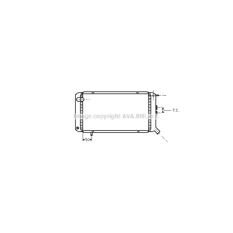 Radiateur, refroidissement du moteur AVA QUALITY COOLING PE2029