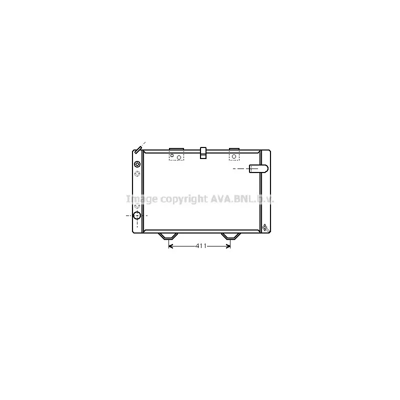 Radiateur, refroidissement du moteur AVA QUALITY COOLING PE2031