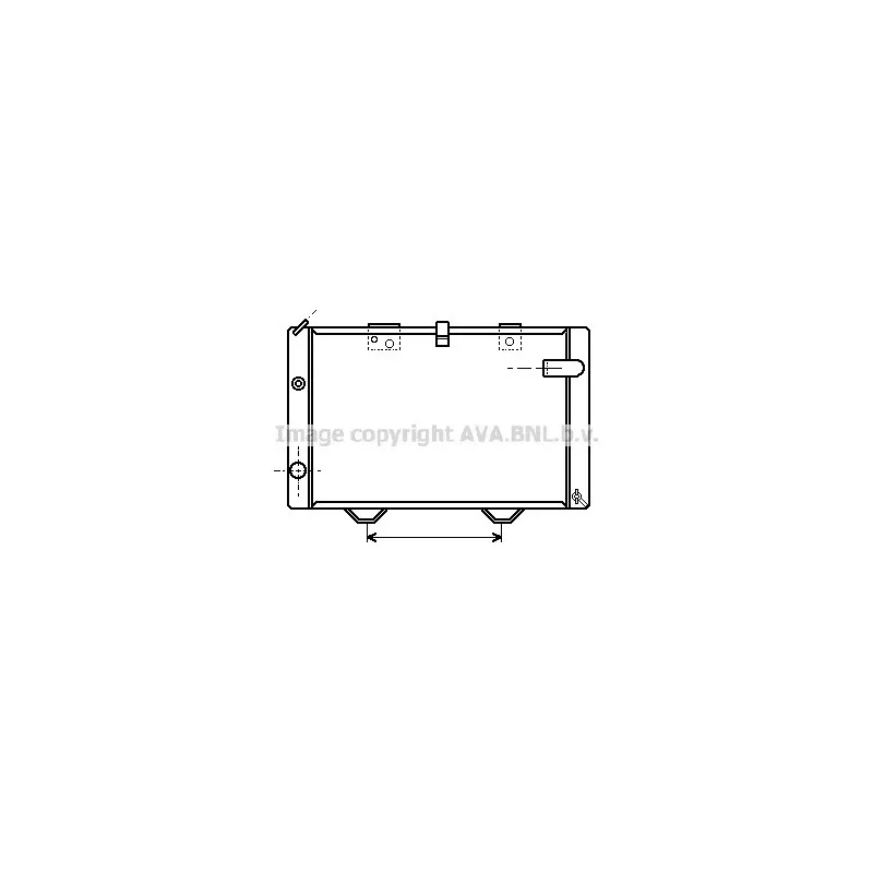 Radiateur, refroidissement du moteur AVA QUALITY COOLING PE2035