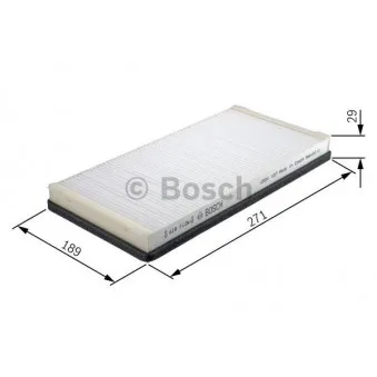 Filtre, air de l'habitacle BOSCH 1 987 432 022
