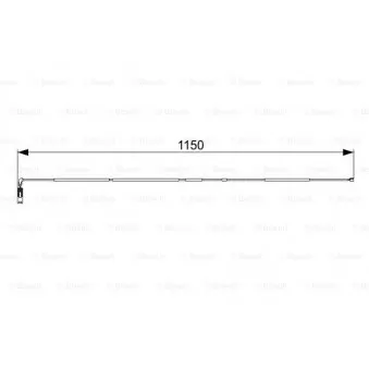 Contact d'avertissement, usure des plaquettes de frein BOSCH