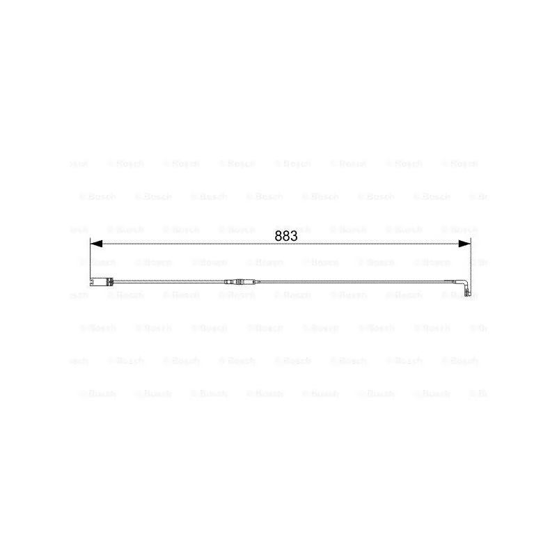 Contact d'avertissement, usure des plaquettes de frein BOSCH 1 987 473 005