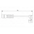 Contact d'avertissement, usure des plaquettes de frein BOSCH 1 987 473 008 - Visuel 1
