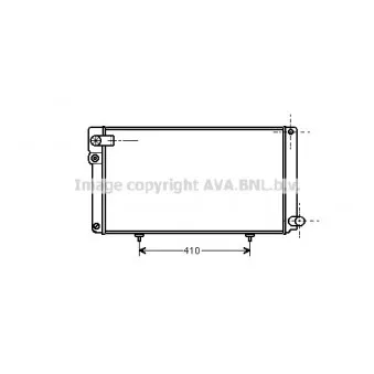 Radiateur, refroidissement du moteur AVA QUALITY COOLING PE2042