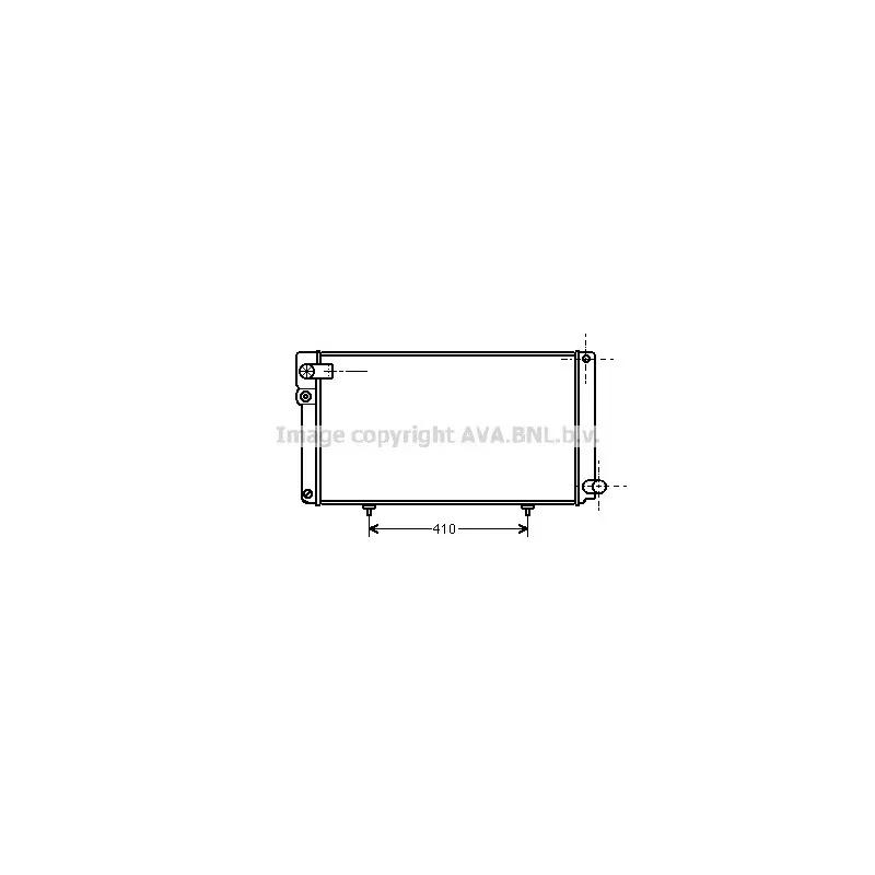 Radiateur, refroidissement du moteur AVA QUALITY COOLING PE2042