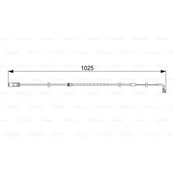 Contact d'avertissement, usure des plaquettes de frein BOSCH