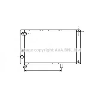 Radiateur, refroidissement du moteur AVA QUALITY COOLING PE2043