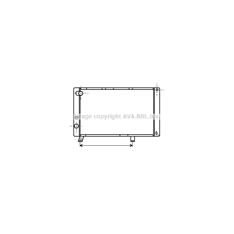 Radiateur, refroidissement du moteur AVA QUALITY COOLING PE2043