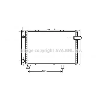 Radiateur, refroidissement du moteur AVA QUALITY COOLING
