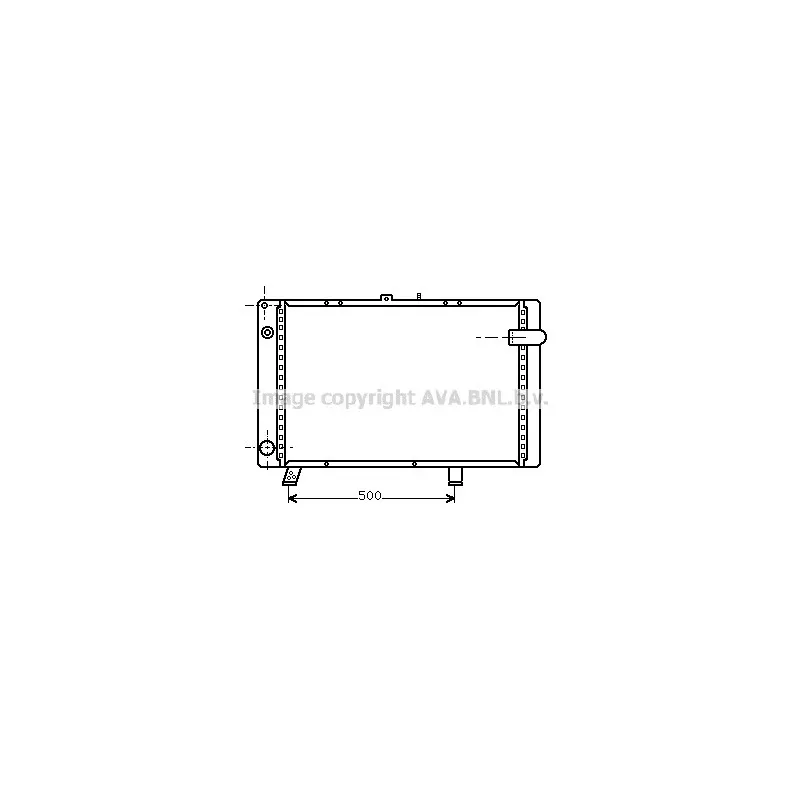 Radiateur, refroidissement du moteur AVA QUALITY COOLING PE2044