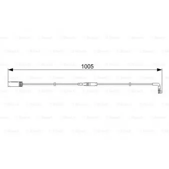 Contact d'avertissement, usure des plaquettes de frein BOSCH 1 987 473 053