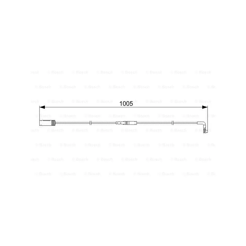 Contact d'avertissement, usure des plaquettes de frein BOSCH 1 987 473 053