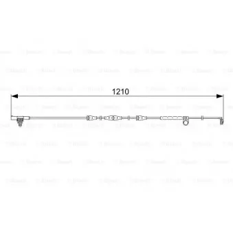 Contact d'avertissement, usure des plaquettes de frein BOSCH