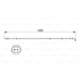 Contact d'avertissement, usure des plaquettes de frein BOSCH 1 987 473 503