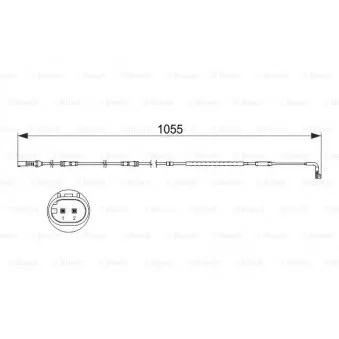 Contact d'avertissement, usure des plaquettes de frein BOSCH