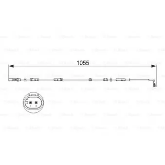 Contact d'avertissement, usure des plaquettes de frein BOSCH 1 987 473 507