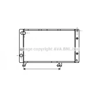 Radiateur, refroidissement du moteur AVA QUALITY COOLING