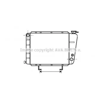 Radiateur, refroidissement du moteur AVA QUALITY COOLING PE2054