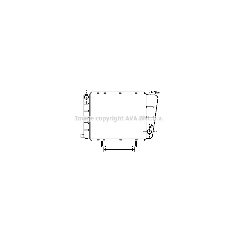 Radiateur, refroidissement du moteur AVA QUALITY COOLING PE2054
