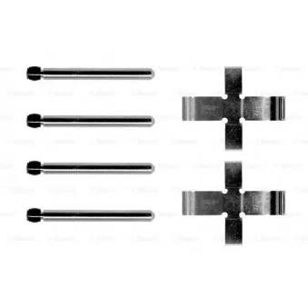 Kit d'accessoires, plaquette de frein à disque BOSCH 1 987 474 010