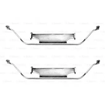 Kit d'accessoires, plaquette de frein à disque BOSCH 1 987 474 029