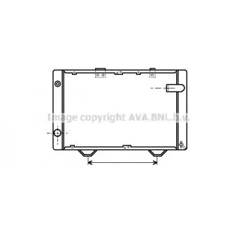 Radiateur, refroidissement du moteur AVA QUALITY COOLING