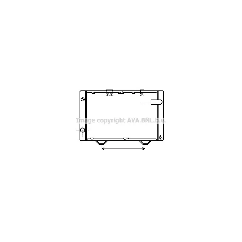 Radiateur, refroidissement du moteur AVA QUALITY COOLING PE2060