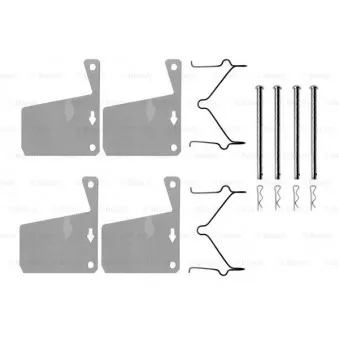 Kit d'accessoires, plaquette de frein à disque BOSCH 1 987 474 071