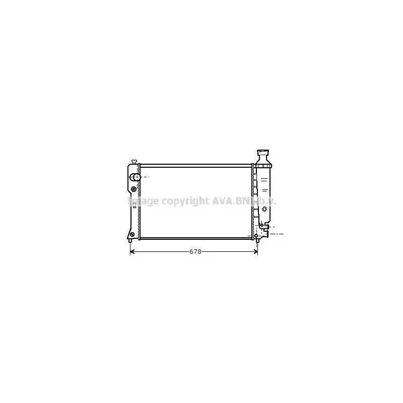 Radiateur, refroidissement du moteur AVA QUALITY COOLING PE2068