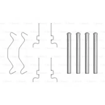 Kit d'accessoires, plaquette de frein à disque BOSCH 1 987 474 313