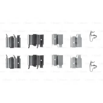Kit d'accessoires, plaquette de frein à disque BOSCH 1 987 474 321